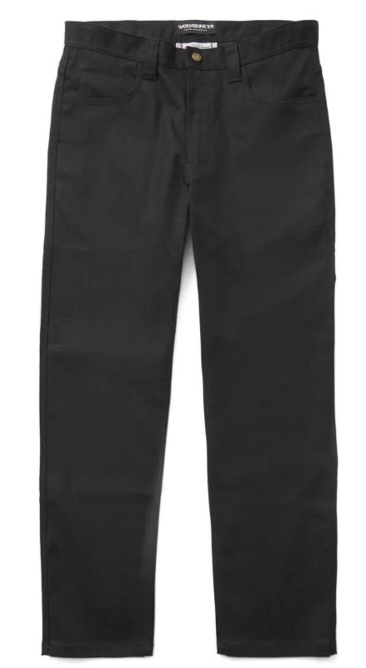 Wolverine Men's 34x34 Black FR Stretch Denim Workwear Straight Leg Jeans T3-3